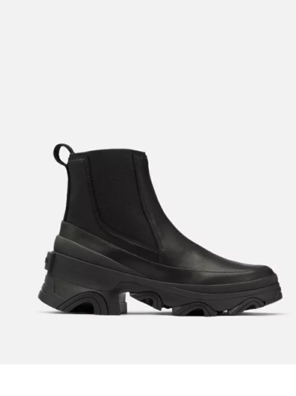 Sorel Black Brex Chelsea Platform Ankle Bootie